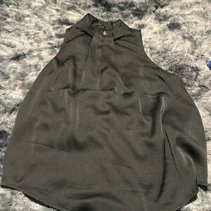 Express, size small, black sleeveless blouses. Keyhole & button closure.